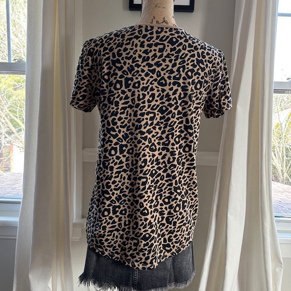 Zara high-low cotton T shirt | animal print - Picture 6 of 6